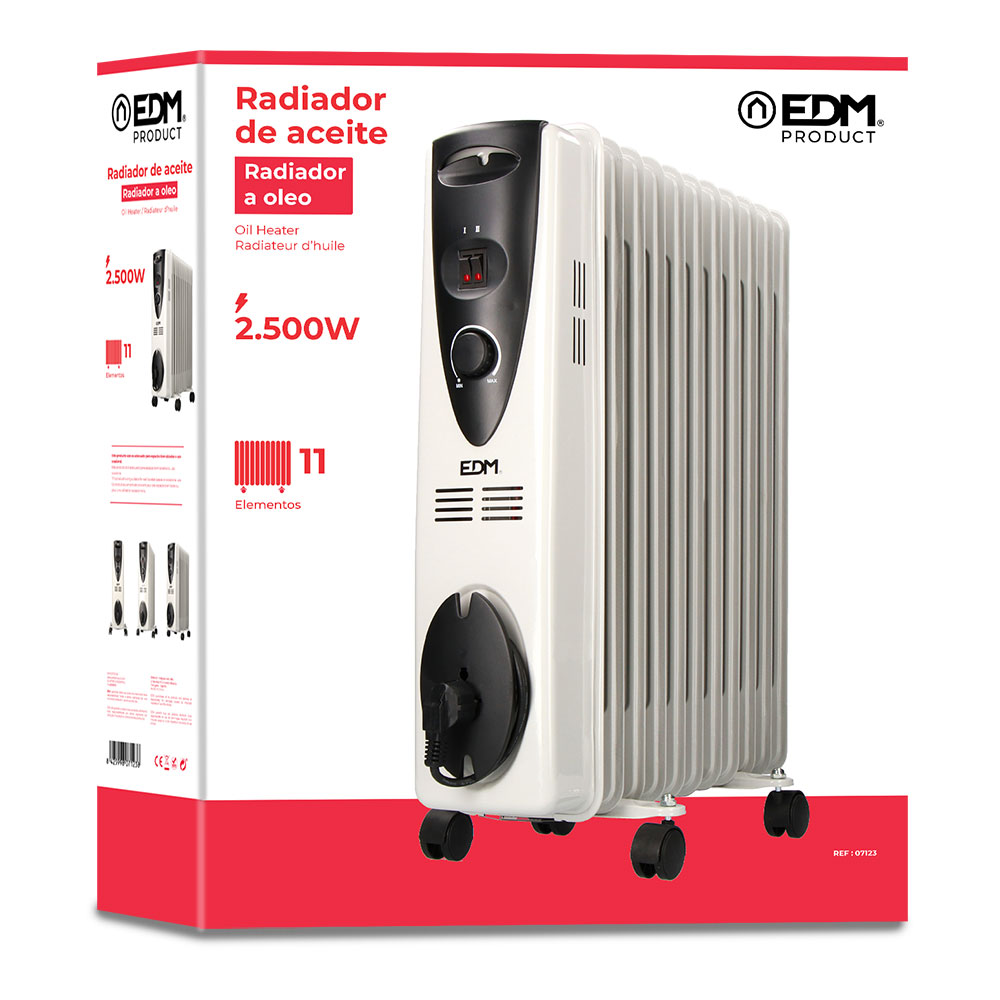 AQUECEDOR A ÓLEO 2500W (11 ELEMENTOS) EDM - NMLIGHT